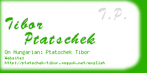 tibor ptatschek business card